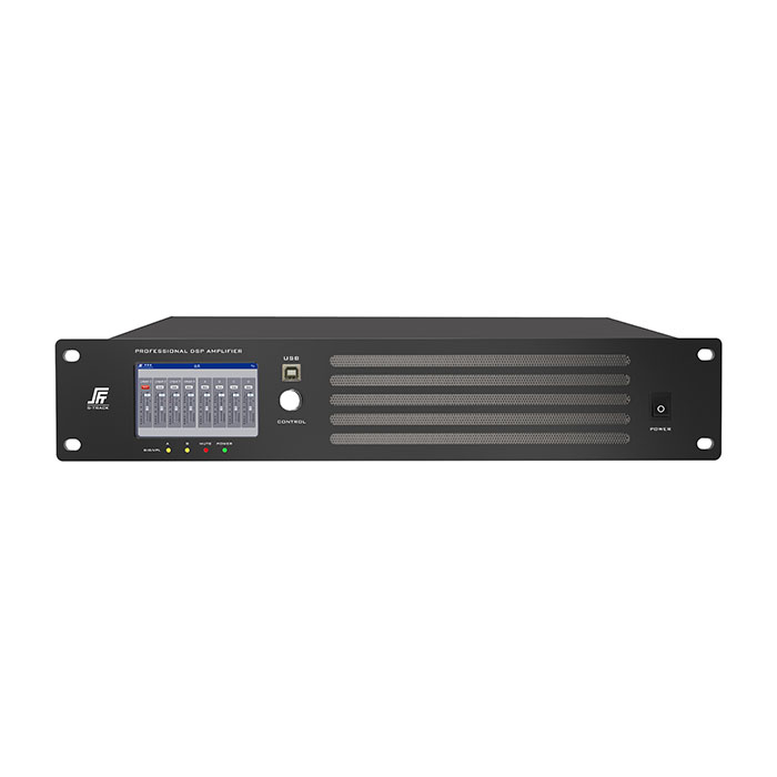 4 CH 600W Dante DSP Шабакаи пурқувваткунандаи барқ